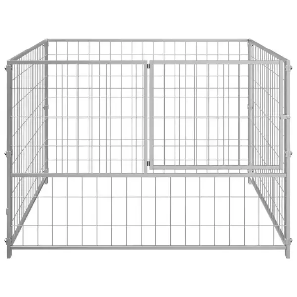 Koeraaedik terasvõrgust, hõbedane, 100 x 100 x 70 cm – 4