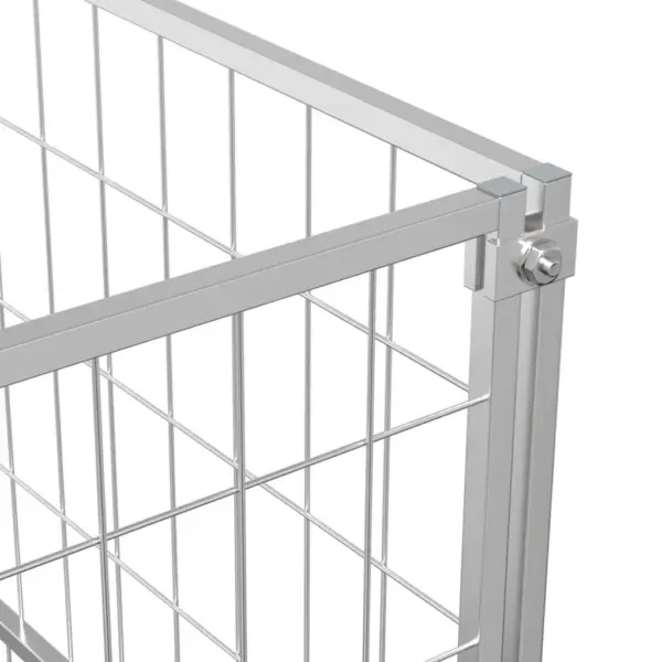 Koeraaedik terasvõrgust, hõbedane, 100 x 100 x 70 cm – 7