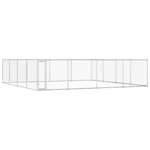 Koeraaedik lukuga väravaga, tsingitud teras, 760 x 760 x 185 cm