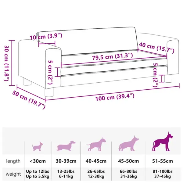 Koeradiivan laiendusega, kreemjasvalge kunstnahk, 100 x 50 x 30 cm – 9