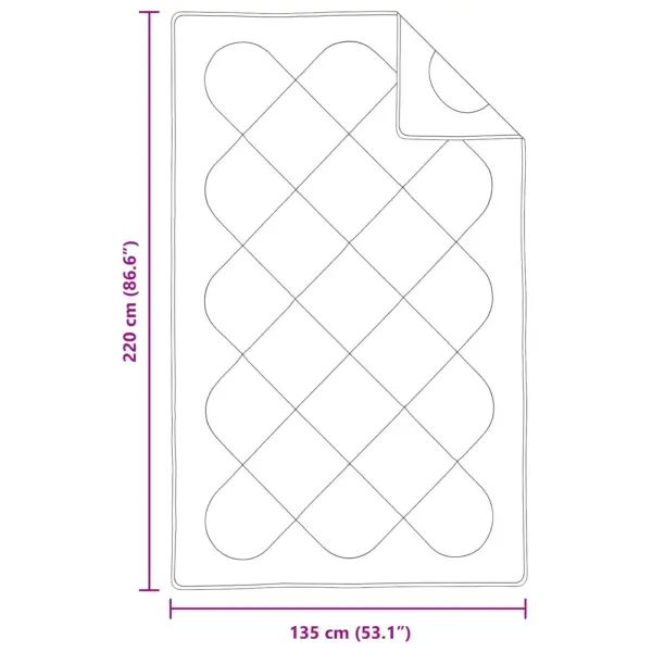 Kõikhooajatekk padjaga, valge mikrofiiber, 135 x 220 cm – 8
