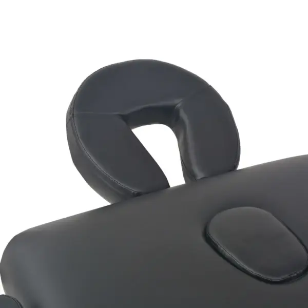 Kokkupandav 2-tsooniline massaažilaud ja massaažitooli komplekt, must, 10 cm polstriga – 10