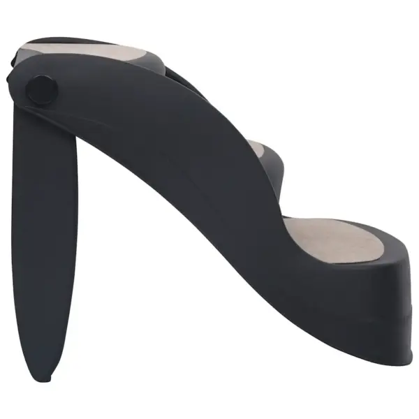 Kokkupandav 3-astmeline lemmikloomatrepp, must, 38 x 50 x 38 cm – 4