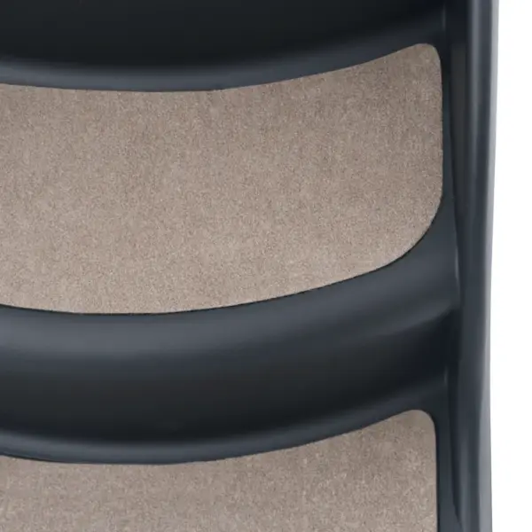 Kokkupandav 3-astmeline koeratrepp libisemiskindlate astmetega, tumehall, 38 x 50 x 38 cm – 7