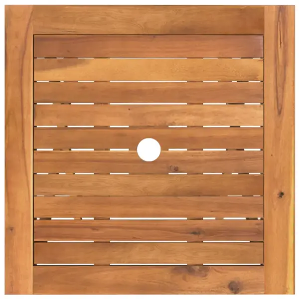 3-osaline kokkupandav aiamööbli komplekt akaatsiapuidust, laud 60 x 60 cm, pruun – 6