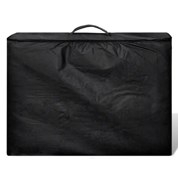 Kokkupandav 3-sektsiooniline massaažilaud alumiiniumraamiga, must, 186 x 68 cm – 6