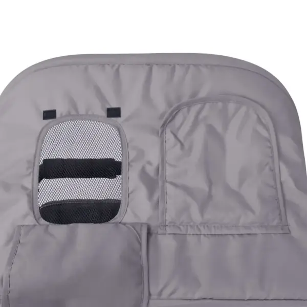 Kahekohaline kokkupandav kaksikute jalutuskäru, hall ja must, terasraamiga – 12