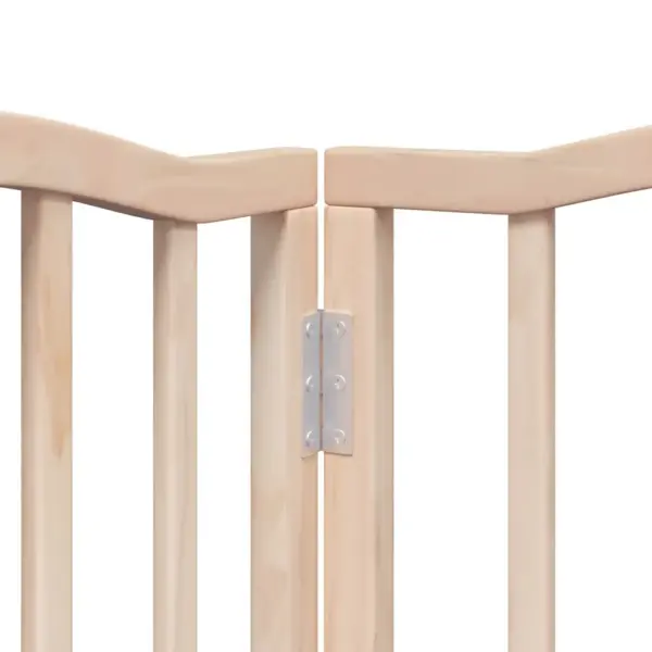 Kokkupandav koeravärav uksega väikestele ja keskmistele koertele, 15 paplipuidust paneeli, kogupikkus 750 cm – 9