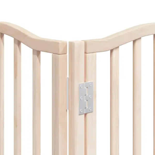 Kokkupandav koeravärav uksega väikestele ja keskmistele koertele, 15 paplipuidust paneeli, kogupikkus 750 cm – 10