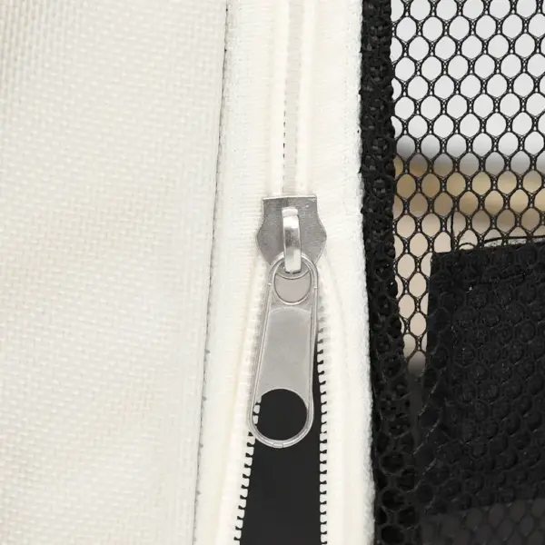 Kokkupandav koerte mänguaedik kandekotiga, sinine-kreemjas, 90 x 90 x 58 cm – 9