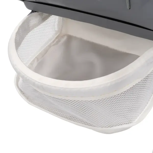 Kokkupandav laste söögitool 5-punkti turvarihmaga, hall, 49 x 82 x 107 cm – 11