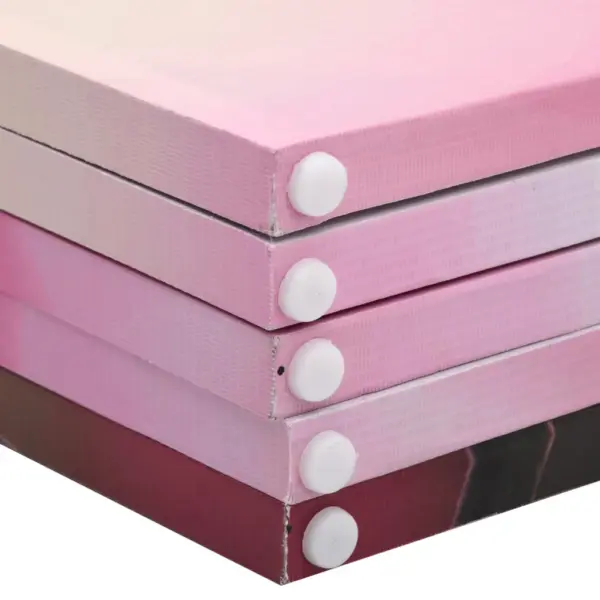 Kokkupandav ruumijagaja lillimustriga, 160 x 170 cm, PVC kangas, kuusepuidust raam – 5