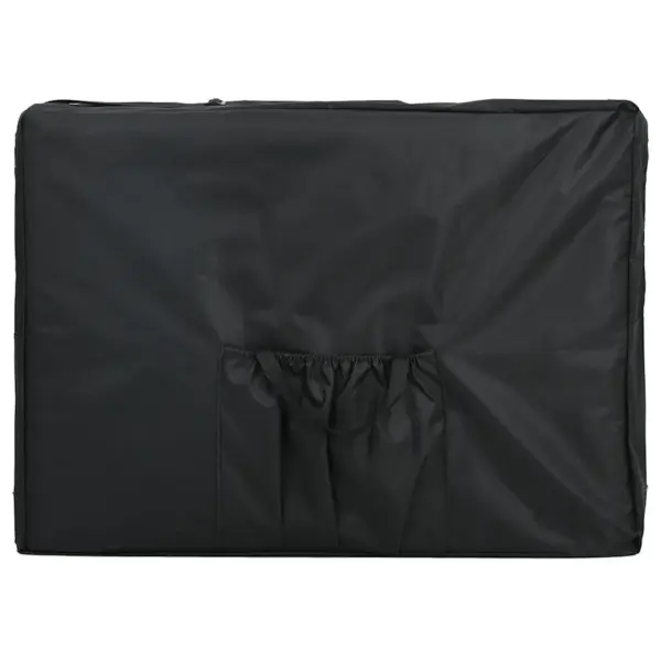 Kokkupandav massaažilaud 4 tsooniga, must, alumiiniumraam, 186 x 68 cm – 3