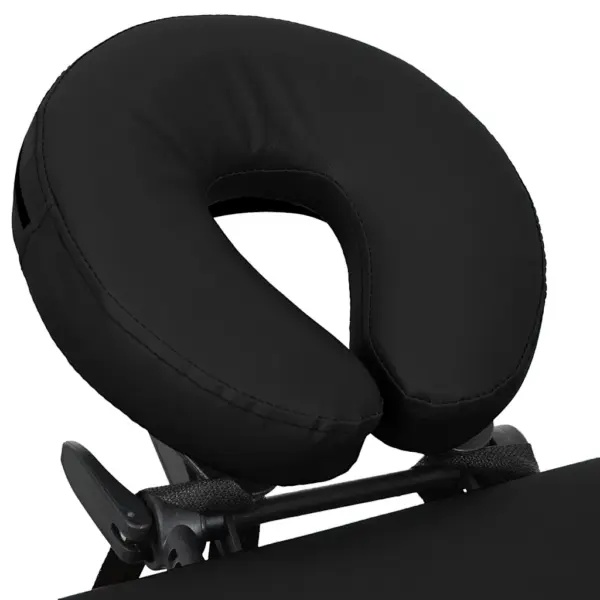 Kokkupandav massaažilaud 4 tsooniga, must, alumiiniumraam, 186 x 68 cm – 5