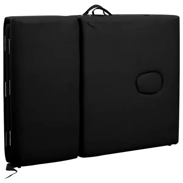 Kokkupandav massaažilaud 4 tsooniga, must, alumiiniumraam, 186 x 68 cm – 9