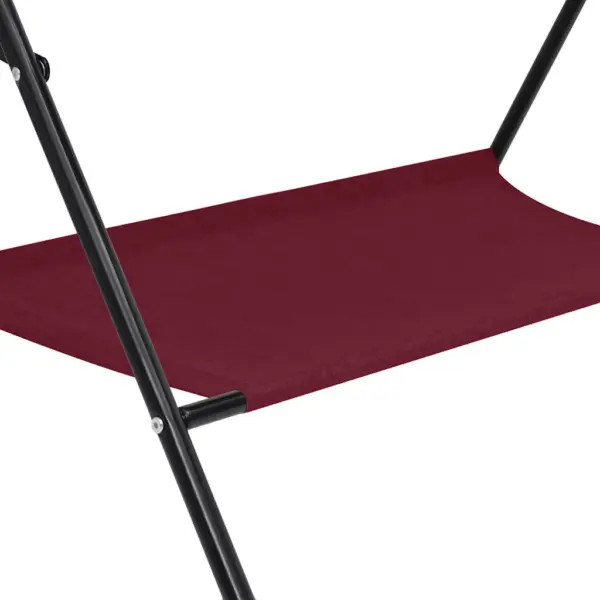 Kokkupandav mähkimislaud külgpanipaikade ja alumise riiuliga, punane – 9