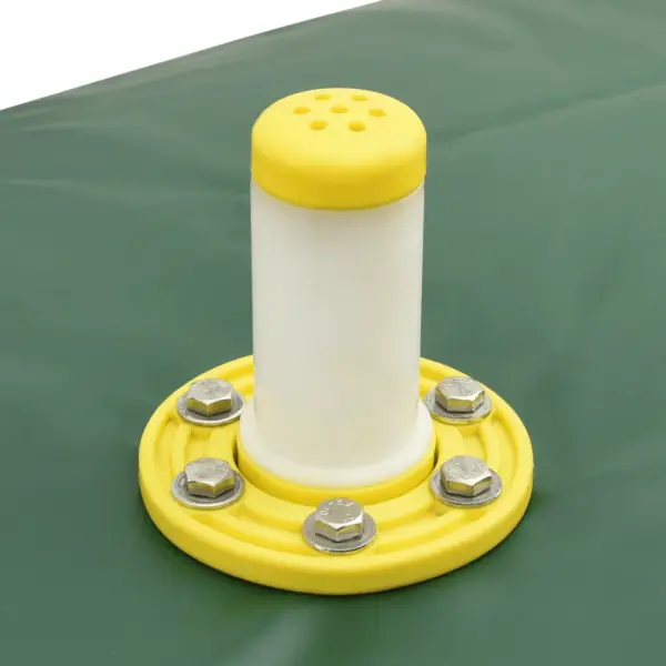 Kokkupandav PVC veepaak kraaniga, 2100 l, roheline, 200 x 150 x 70 cm – 7