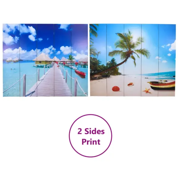 Kokkupandav ruumijagaja rannapildiga, 200 x 170 cm – 5