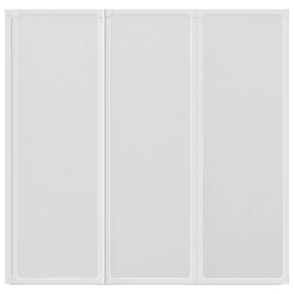 Kokkupandav duši- ja vannisein 3 paneeliga, valge, 117 x 120 cm – 4