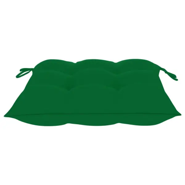 Kokkupandavad akaatsiapuidust aiatoolid patjadega, 2 tk, roheline, 44 x 50 x 88 cm – 12