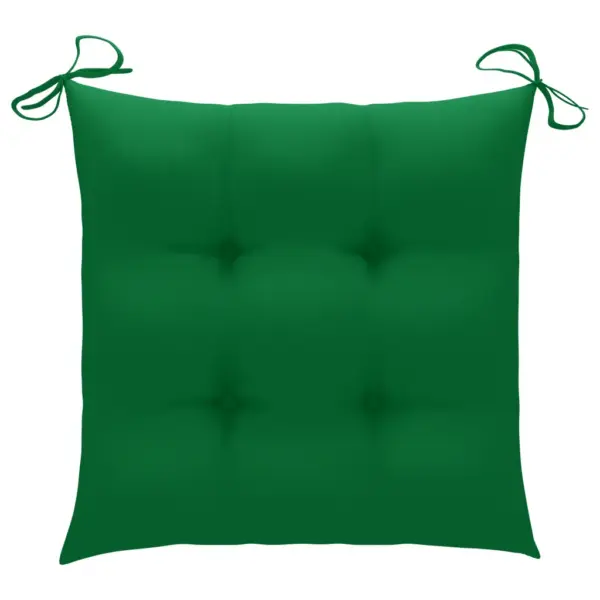 Kokkupandavad akaatsiapuidust aiatoolid patjadega, 2 tk, roheline, 44 x 50 x 88 cm – 10