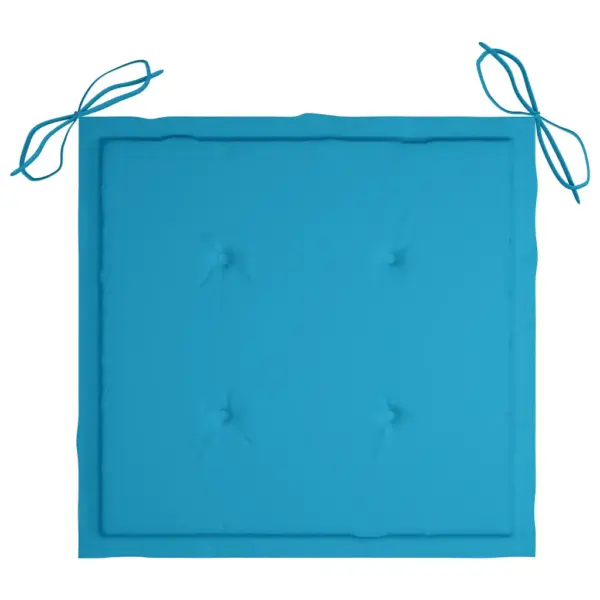 Kokkupandavad akaatsiapuidust aiatoolid patjadega, 6 tk, sinised, 54 x 57 x 91 cm - 12