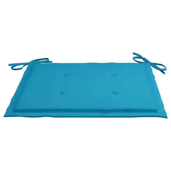 Kokkupandavad akaatsiapuidust aiatoolid patjadega, 6 tk, sinised, 54 x 57 x 91 cm - 10