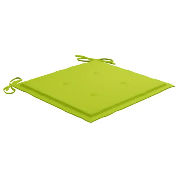 Kokkupandavad akaatsiapuidust aiatoolid patjadega, 6 tk, erkrohelised, 54 x 57 x 91 cm – 10