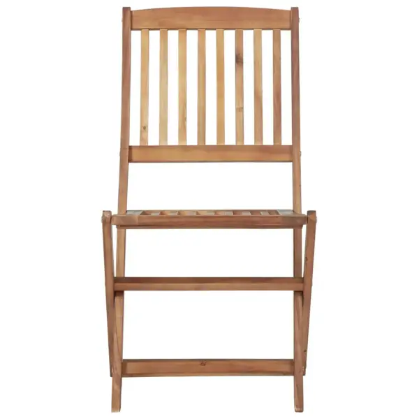 Kokkupandavad akaatsiapuidust aiatoolid patjadega, 6 tk, pruun, 48,5 x 57 x 91 cm – 5