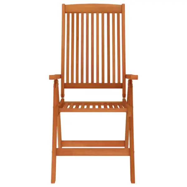 Kokkupandavad reguleeritavad aiatoolid, 6 tk, õliviimistlusega eukalüptipuust, pruun – 4