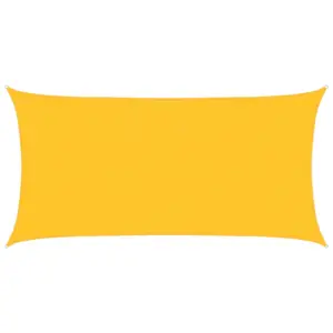 Ristkülikukujuline HDPE päikesepuri, kollane, 2 x 3,5 m, 160 g/m²