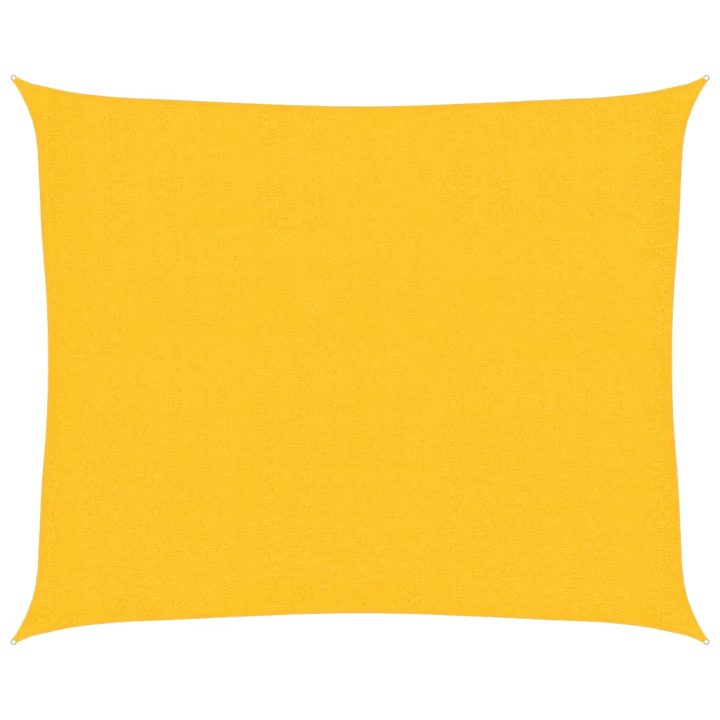 HDPE päikesepuri, ristkülikukujuline, kollane, 2,5 x 3 m, 160 g/m²