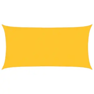 Ristkülikukujuline HDPE päikesepuri 160 g/m², kollane, 3 x 6 m