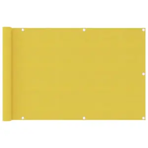 HDPE rõdu privaatsussirm, kollane, 90 x 400 cm
