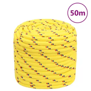 Polüpropüleenist paadiköis, kollane, 18 mm, 50 m