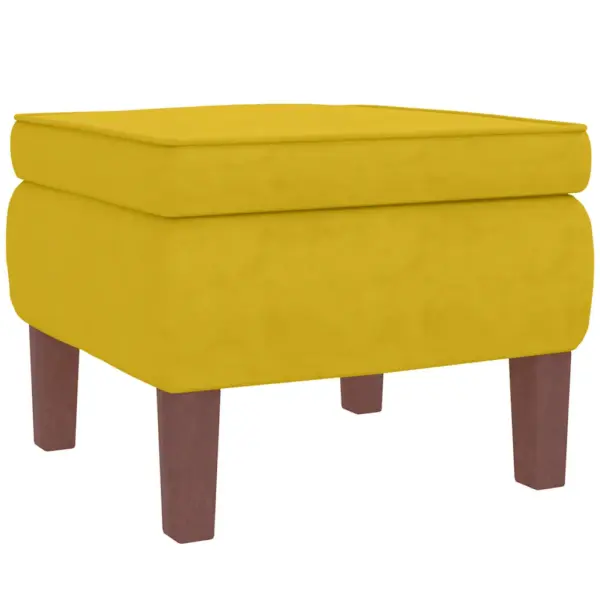 Kollane sametkiiktool jalapingiga, kautšukipuidust kiikjalad, 78 x 93 x 97 cm – 9