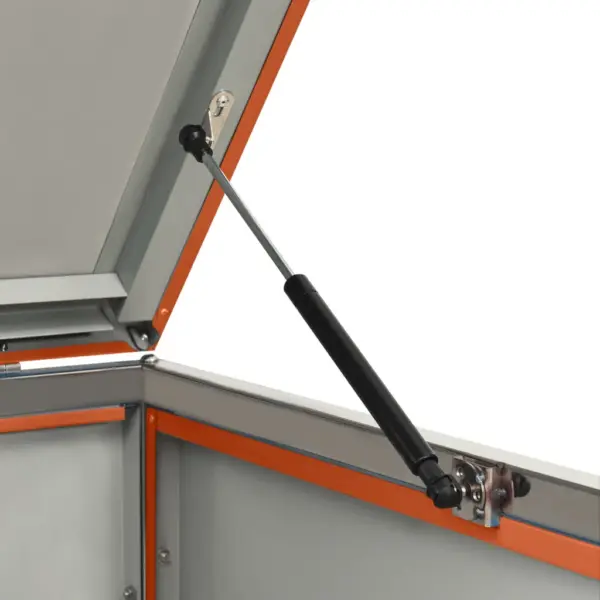 Kolmele prügikastile kuur 207 x 77,5 x 112,5 cm, oranž, roostevaba teras – 11