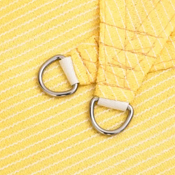 Kolmnurkne päikesepuri 160 g/m², beež HDPE, 4 x 5 x 6,8 m – 5