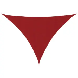 Veekindel kolmnurkne päikesepuri, punane, 2,5 x 2,5 x 3,5 m