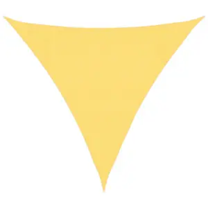 Kolmnurkne HDPE päikesepuri 3 x 3 x 3 m, beež, 160 g/m²