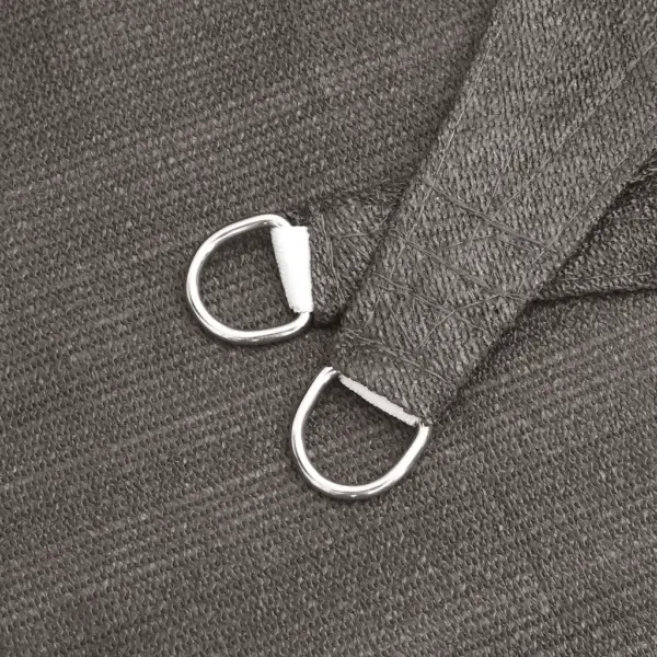 Kolmnurkne päikesepuri HDPE-st, antratsiithall, 5 x 6 x 6 m, 160 g/m² – 6