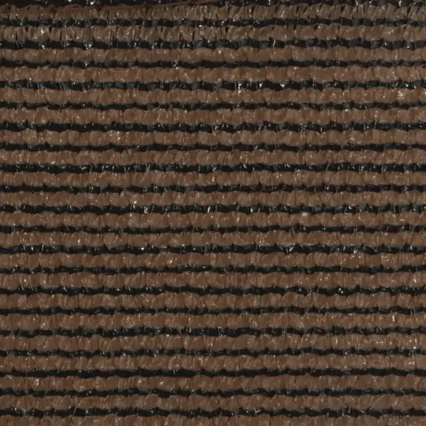 Kolmnurkne päikesepuri UV-kaitsega, pruun HDPE, 160 g/m², 5 x 5 x 6 m – 9