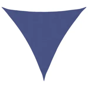 Kolmnurkne veekindel päikesepuri, sinine, PU-kattega oxford-kangas, 4,5 x 4,5 x 4,5 m