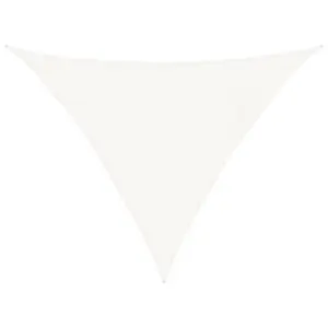 Kolmnurkne HDPE päikesepuri 160 g/m², valge, 4 x 4 x 5,8 m