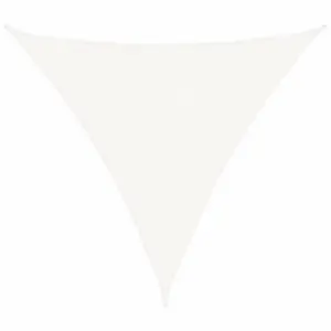 Kolmnurkne HDPE päikesepuri, valge, 3 x 3 x 3 m, 160 g/m²