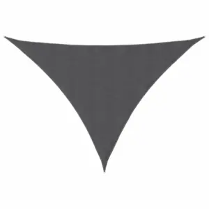 Veekindel kolmnurkne päikesepuri, antratsiithall, oxford-kangas, 3,5 x 3,5 x 4,9 m