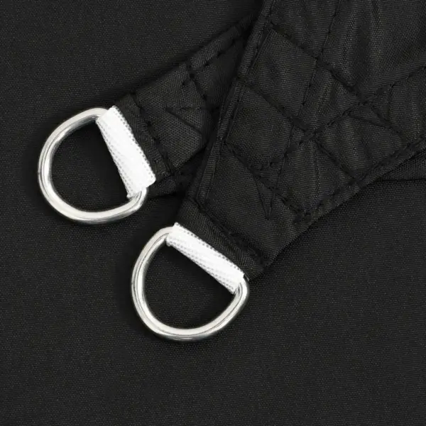 Veekindel kolmnurkne päikesepuri UV-kaitsega, must, 3 x 4 x 4 m, PU-kattega oxford-kangas – 5