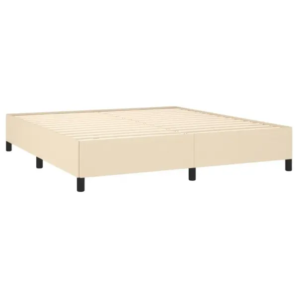 Kontinentaalvoodi madratsi ja kattemadratsiga, kreemjas kangas, reguleeritava peatsiga, 180 x 200 cm – 4