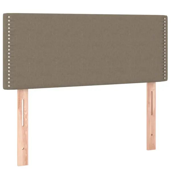 Ühe inimese kontinentaalvoodi madratsi, kattemadratsi ja LED-valgustusega, pruunikashall kangas, 90 x 200 cm – 7