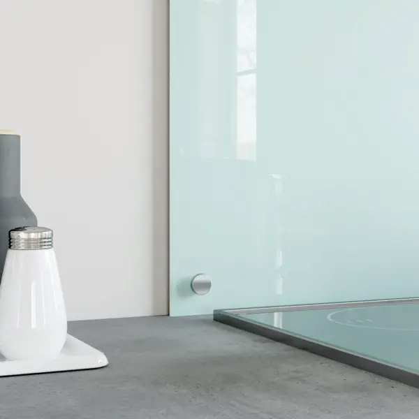 Karastatud klaasist köögi pritsmekaitse, valge, 80 x 60 cm, 6 mm – 4